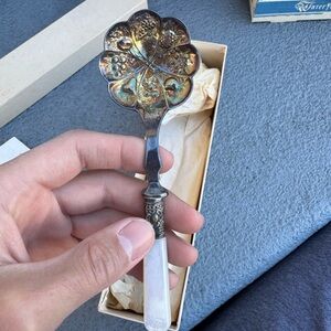 England Antique Serving Spoon